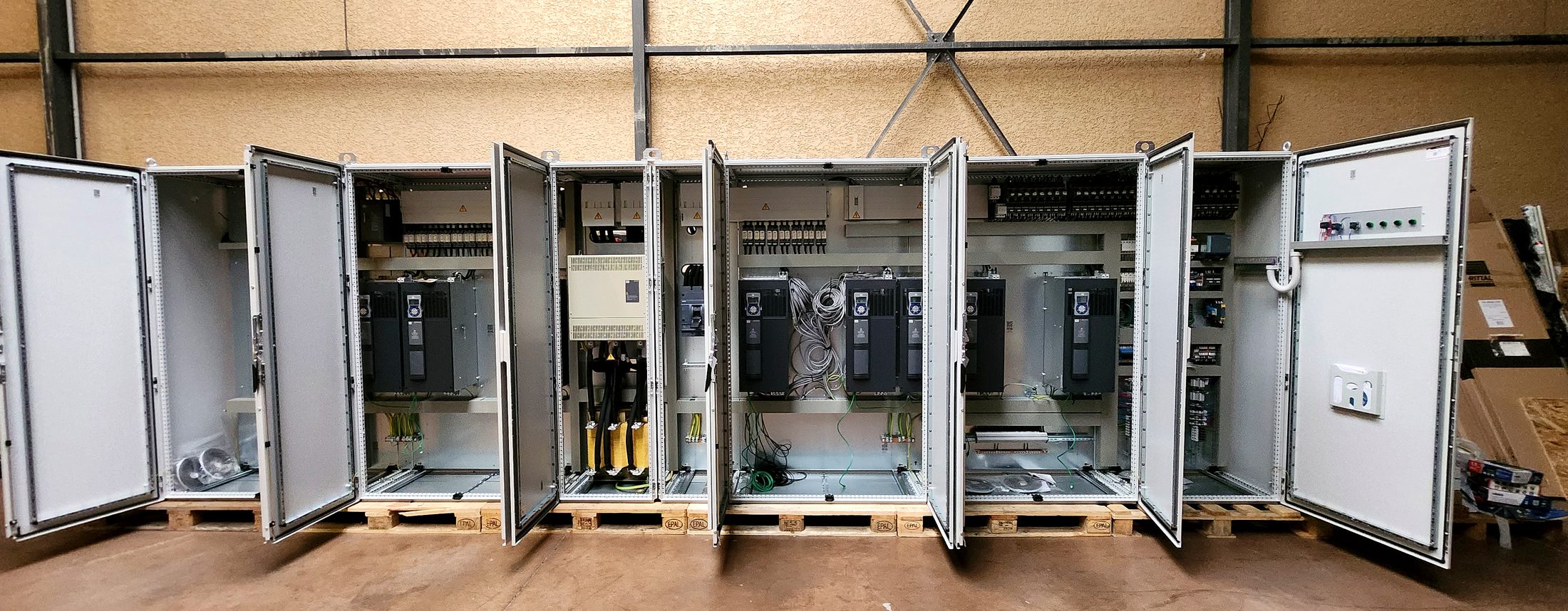 Al Faisal — 10-block wire drawing line, full electrical room by Idea Automation